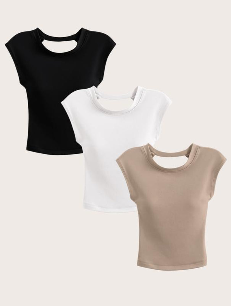 Women'S Cut-Out Open Back Sports Tank Top - Seamless Vest with Built-In Chest Padding & Four-Way Stretch Fabric for Yoga Gym Activewear Fitness Gymwear